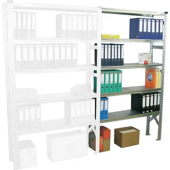 Dílenský regál SUPER regál přídavný 2500x900x500/6 polic