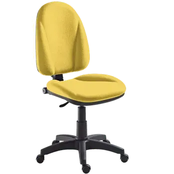 444/MEK židle kancelářská, koženka AN 036 - koženka žlutá