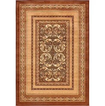 Koberec Kusový koberec Aralia světle hnědá Ovál 150 x 250 cm