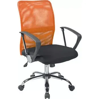 TONY židle kancelářská, opěrák MESH oranžová