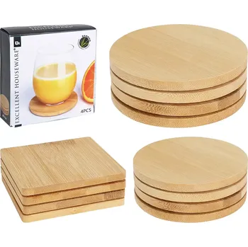 Podtácek Excellent Houseware Podtácek z bambusového dřeva 4 ks
