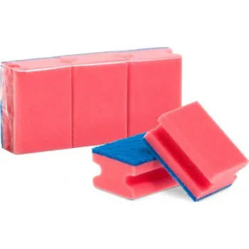 Mycí prostředek BALhome houbičky na nádobí tvarované červené 3 ks