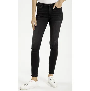Dámské džíny Cross Jeans dámské skinny džíny Alan 497-213 black Velikost: 31/32