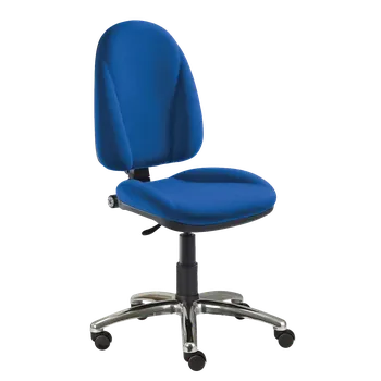 444/MEK CR židle kancelářská, Bondai, kříž chrom BONDAI BN18 (6071) - látka modrá