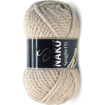 Příze Pletací příze Nako Spaghetti 23116 - béžová