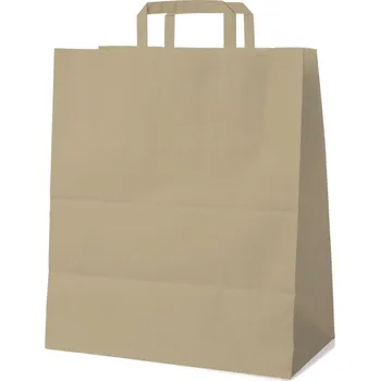 Jednorázové nádobí Papírová taška hnědá 45+17 x 48 cm [200 ks]