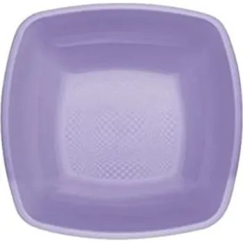 Jednorázové nádobí Gold Plast Plastový fialový plytký talíř na jídlo, PP - 23x23 cm (25ks)