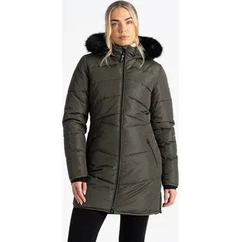 Dámská móda Dámský prošívaný kabát Dare2b STRIKING III tmavě zelená 32