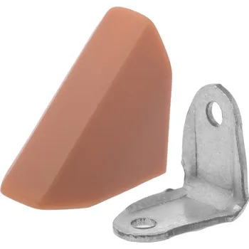 Nábytkové kování STRONG úhelník spojovací kovový s krytkou buk (STRONG úhelník spojovací kovový s krytkou buk)