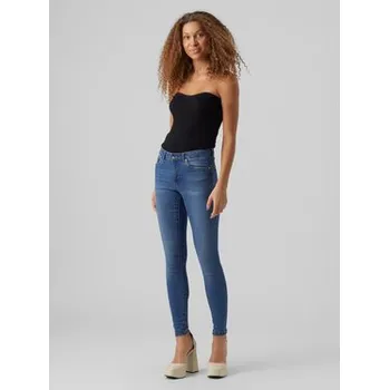 Dámské džíny Vero Moda Jeansy Malia 10278825 Modrá Slim Fit XS_30