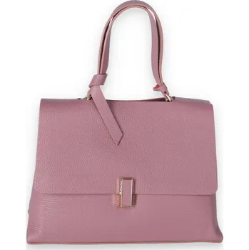 Kabelka z kůže 6577 Itálie barva: růžová-starorůžová