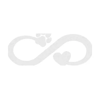 samolepka Infinity 006 pravá srdíčko a tlapka (84 - Ultra Metalic bílá) SAMOLEPKA NA AUTO, NÁLEPKA, FÓLIE, POLEP, TUNING, VLASTNÍ TEXT, TISK, AUTOSAMOLEPKY.cz, POLEPY, OBRÁZEK, LOGO, 3D STICKERS