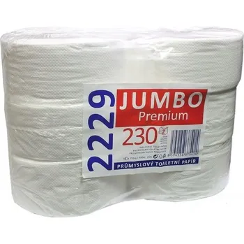Toaletní papír LINTEO 2-vrstvý JUMBO Premium, 230 mm (6 rolí)