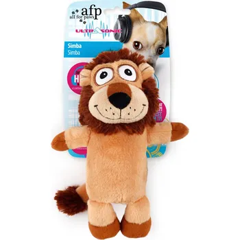 Hračka pro psa Hračka Plyšový lev AFP Ultrasonic s UTZ pískátkem