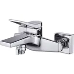 CERSANIT - Vanová baterie CROMO jednopáková, nástěnná, s pevným výtokovým ramínkem, s přepínačem, CHROM S951-011
