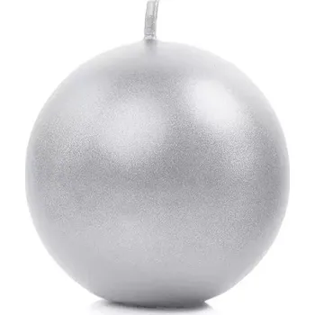Svíčka Svíčka koule - stříbrná
