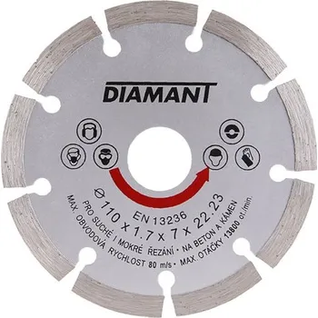 Řezný kotouč 110mm DIAMANT kotouč segment 21110