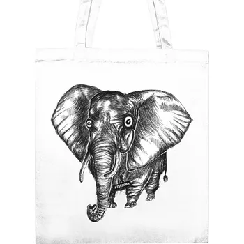Nákupní taška Nákupní taška unisex s potiskem Sloní taška