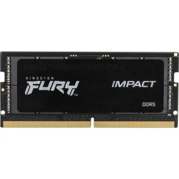 Operační paměť Kingston FURY Impact DDR5 16GB 6000MHz CL38 (1x16GB) KF560S38IB-16 Kingston FURY Impact/SO-DIMM DDR5/16GB/6000MHz/CL38/1x16GB/Black