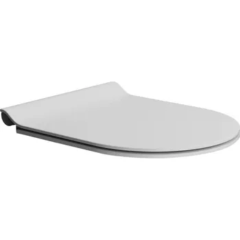 GSI PURA/KUBE X WC sedátko, SLIM, Soft Close, bílá mat/chrom, MS86CSN09