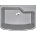 DEANTE - Garden šedá - Technický dřez, 1 - bowl - nástěnný ZYT_310B