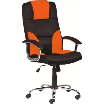 Křeslo CAMERON křeslo kancelářské, černooranžové