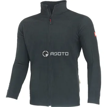 Pánská casual bunda Engelbert Strauss černá pánská pracovní microfleecová bunda L