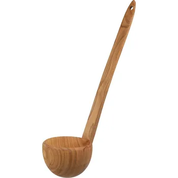 Naběračka Dřevěná naběračka 36cm tmavá - žufánek