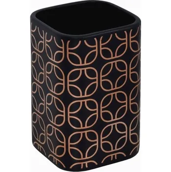 BISK Erga Glossy, kosmetický pohár na postavení, černá-zlatá, ERG-07969