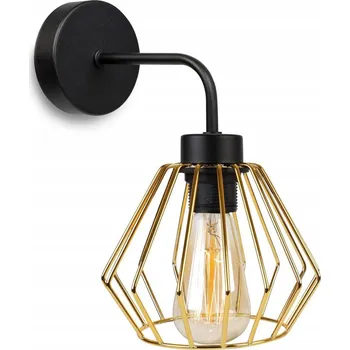 Nástěnné svítidlo Nástěnné svítidlo Nuvola 1, 1x zlaté drátěné stínidlo