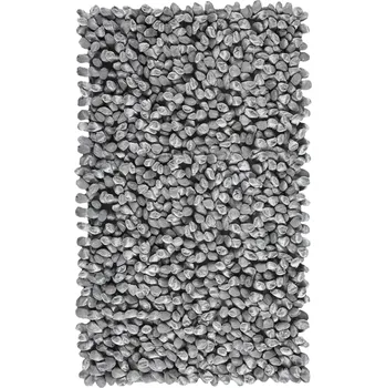 Koupelnová předložka Aquanova, Koupelnový kobereček Rocca 60 x 100 cm stříbrný - Formadore