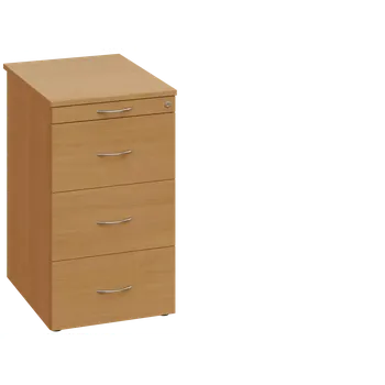 Zásuvkový kontejner EKC 2 - 61 kontejner přístavný, 4-zásuvkový, deska 25 mm, centrální zámek, tužkovnice, buk Royal