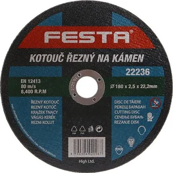 Řezný kotouč 180mm na kámen řezný FESTA kotouč 22236