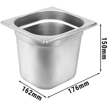Dóza na potraviny G.Gastro GN nádoba 1/6 - hloubka 150 mm