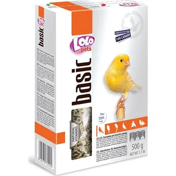 Krmivo pro ptáka LOLO PETS Basic pro kanáry 500g