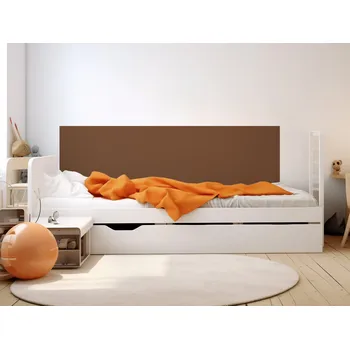 Tapeta FUGU Ochrana zdi za postel hnědá - FLORENTINE BROWN 200x65 cm