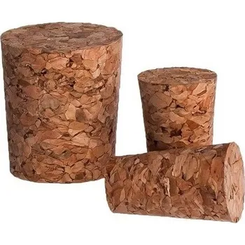 Zátka korková, kónická, Horní průměr [mm]: 24, Dolní průměr [mm]: 20, Výška [mm]: 27, Balení [ks]: 10