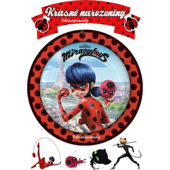 Jedlá dekorace na dort Miraculous č.6 - jedlý papír - Bez úprav