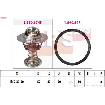 Motor automobilu Termostat, chladivo EPS 1.880.674