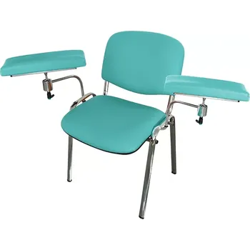 Jídelní židle OZC - 02 židle odběrová s dvěma područkami, koženka MONA 9 - koženka tyrkysová