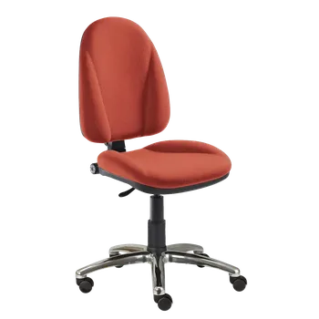 444/MEK CR židle kancelářská, látka SUE, kříž chrom SUE S 1447 - látka lososová