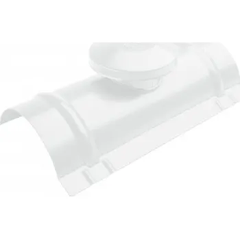 Střešní hřebenáč větrací, šedo bílý RAL 9002 lesklý