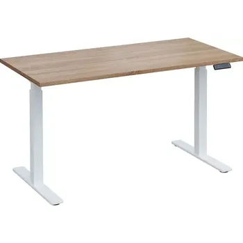 Psací stůl VSS 140/70 výškově stavitelný stůl, podnož bílý lak, dub bardolino