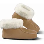 Kreibich&Fellhof Dětské kožešinové bačkory MRAZOVKY Barva: světle hnědá, Velikost: 29