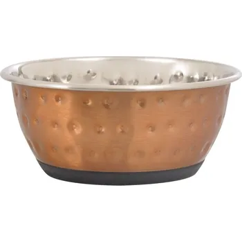 Podložka pod misku Karlie Miska nerez DOTS měď 13cm 500ml