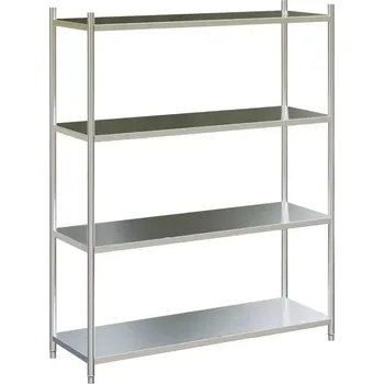 Dílenský regál RN - 155 regál nerezový, 1500x500x1850 mm