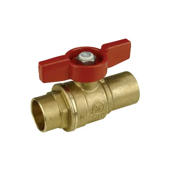 Ventil GIACOMINI R258D Kulový kohout pro pájení, milimetrová řada, vrtulka D.15 (R258Y012)