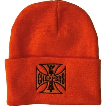 Čepice West Coast Choppers Zimní Čepice Og Roll Up oranžová
