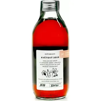 Sirup Květomluva exkluzivní Bylinný sirup květový z jedlých květů ve víně 330 ml