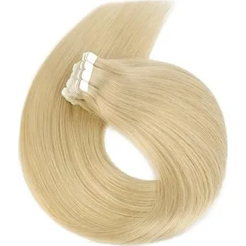 Příčesek Vlasové PU pásky MINI tape in na prodlužování vlasů 30cm stříbrná